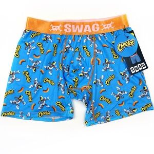 Cheetos Swag Boxer Briefs Mens Medium Underwear Chester Cheetah Blue Orange Gift